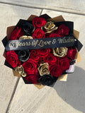 Multi color Lux 25 Count Rose Bouquet