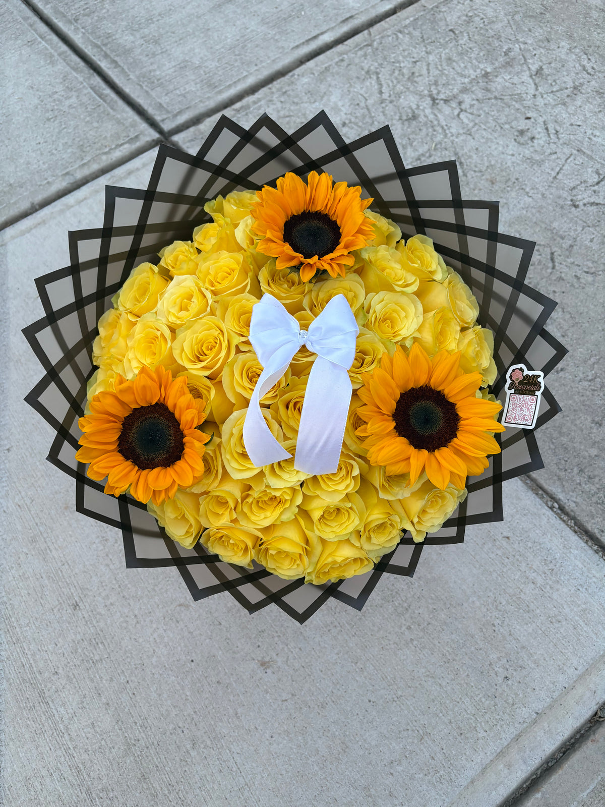 Sunshine 50 count Yellow Rose Bouquet