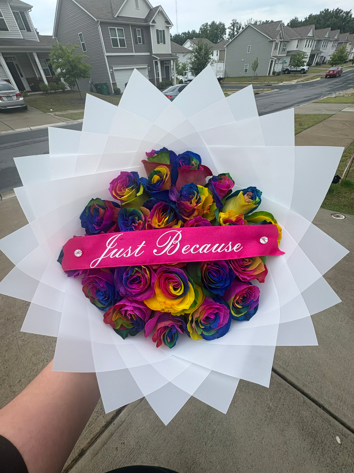 24k Rainbow rose Bouquet