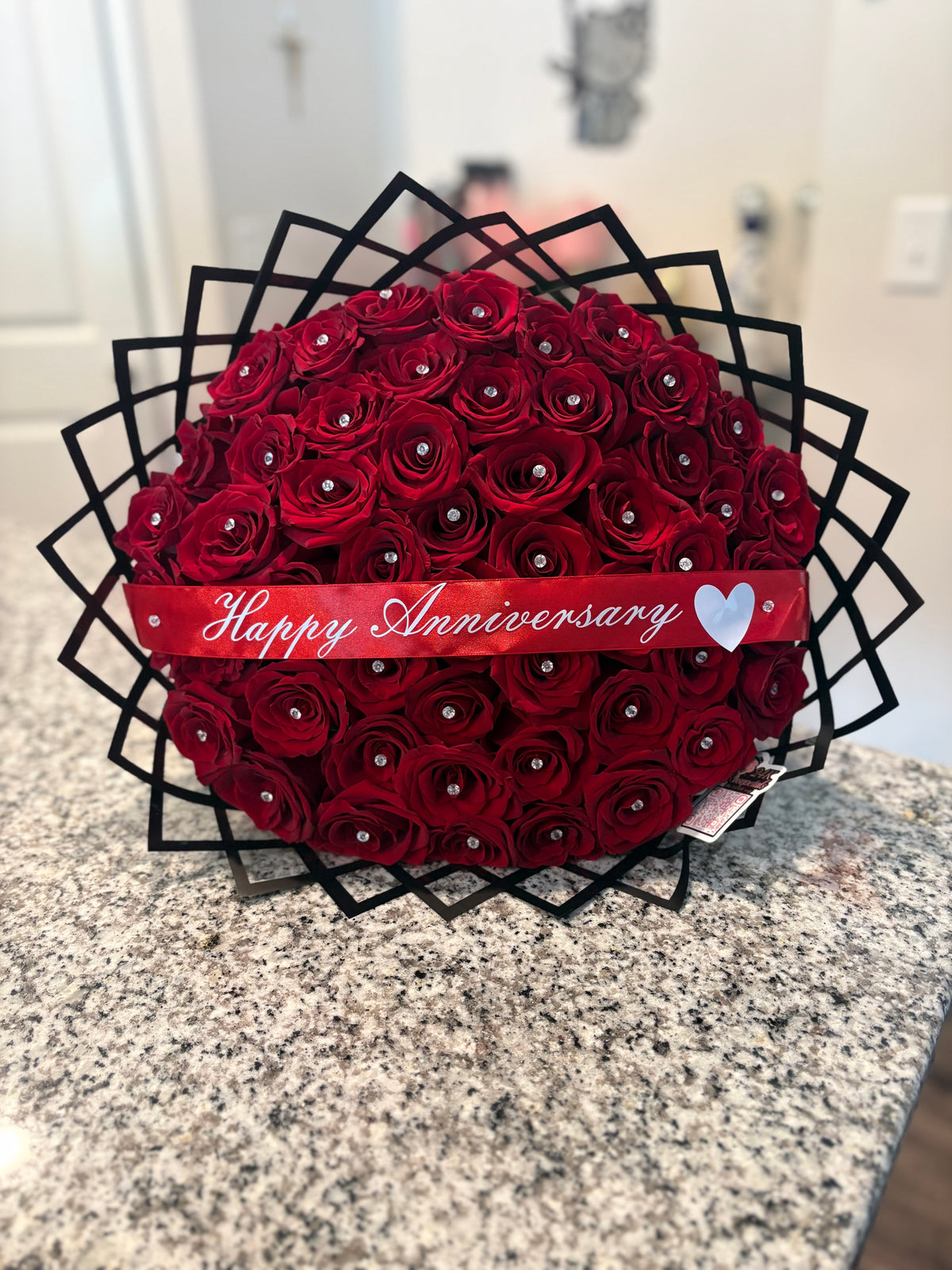 24k Luxury Anniversary 50 rose  Bouquet