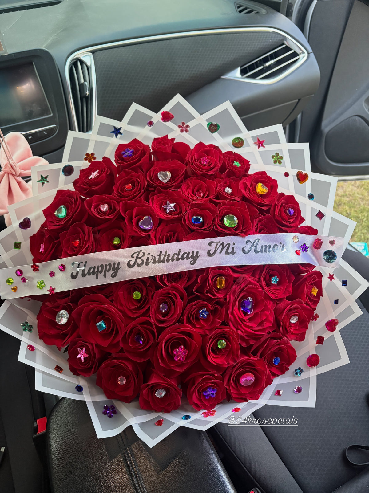 Bedazzled Babe 50 count rose bouquet