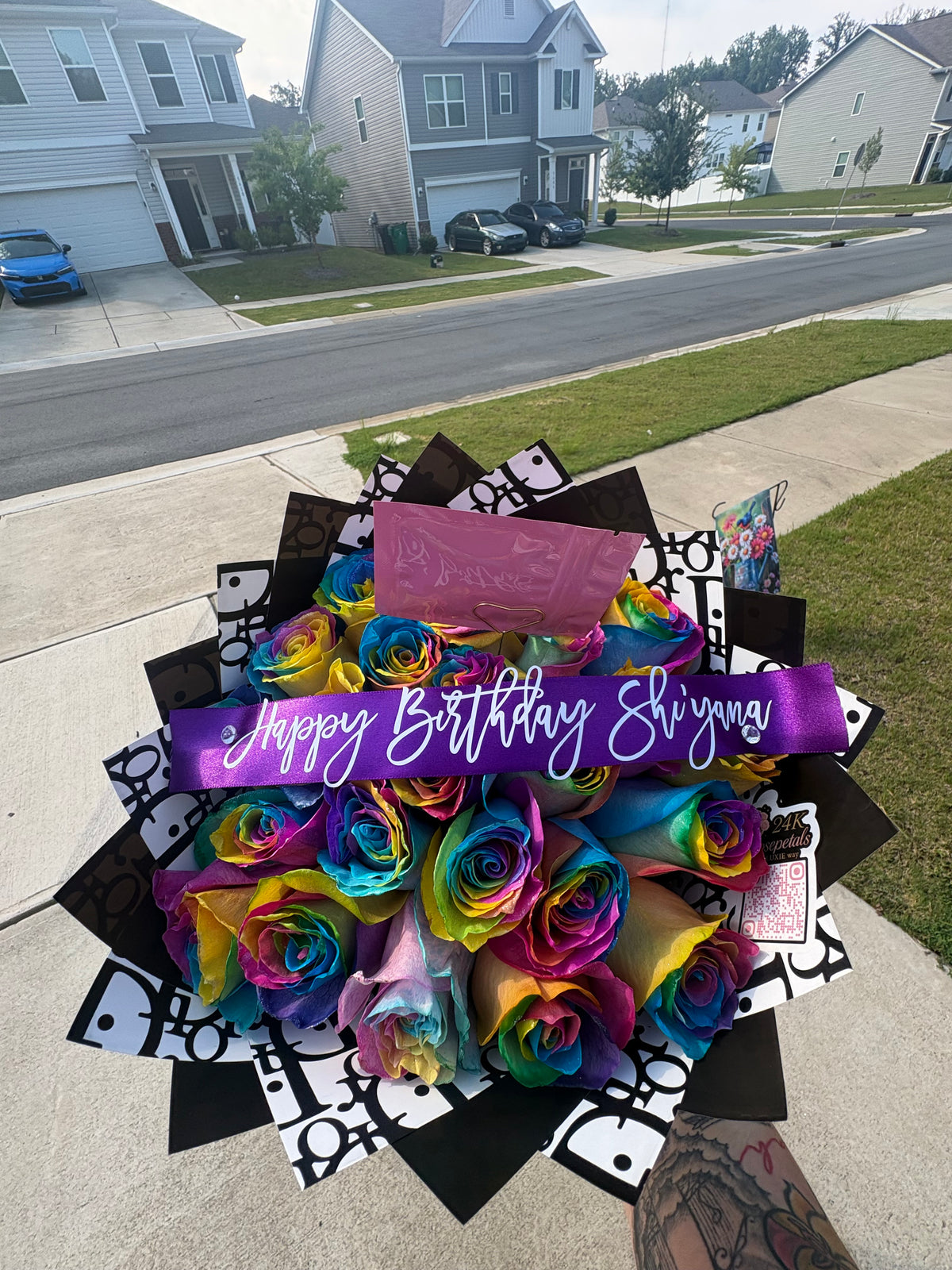 Rainbow Dreams 25 Count Rose Bouquet