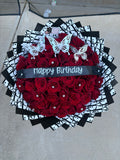 50 Count Fresh Rose Bouquet / Butterflies