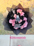 Halloween Pink Ghostface 25 count double rose bouquet