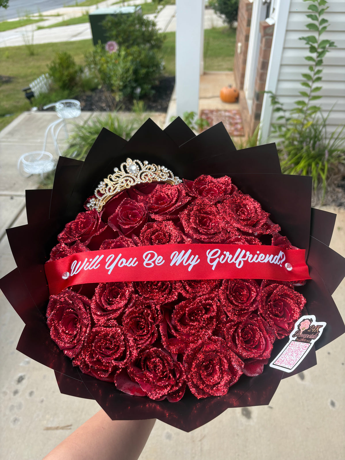 Glitter Rose Bouquet 25 count
