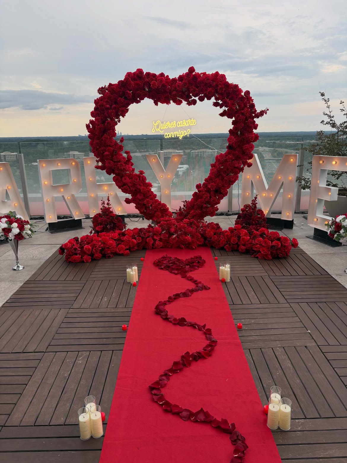 Marry Me | Marquee 24k Experience with Red Heart Arch