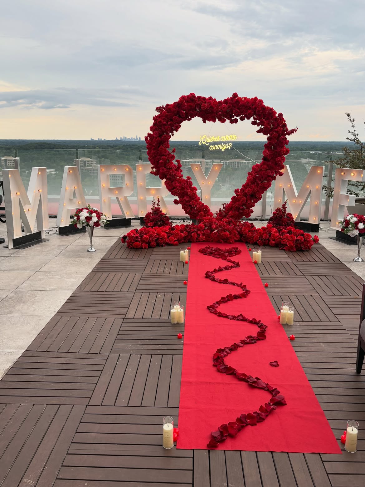 Marry Me | Marquee 24k Experience with Red Heart Arch