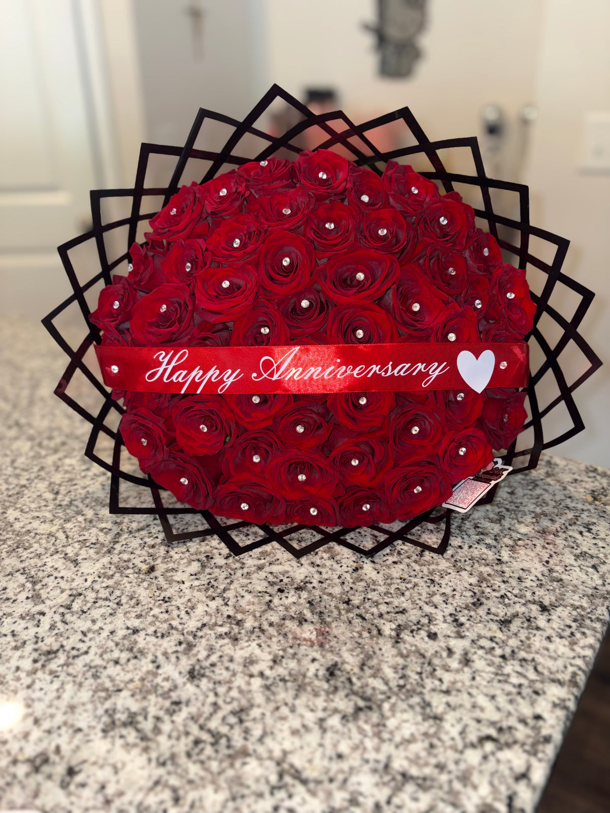 24k Luxury Anniversary 50 rose  Bouquet