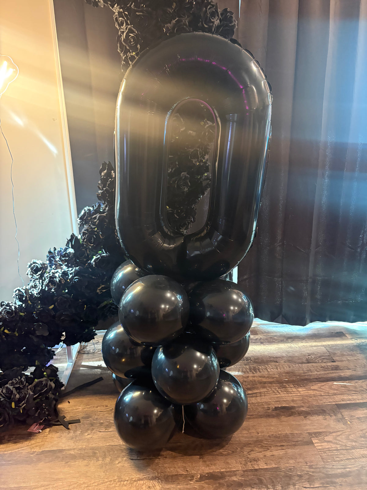 Luxe Number Balloon Columns
