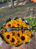 24k Medium Sunflower Bouquet