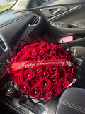 24k Luxury Anniversary 50 rose  Bouquet