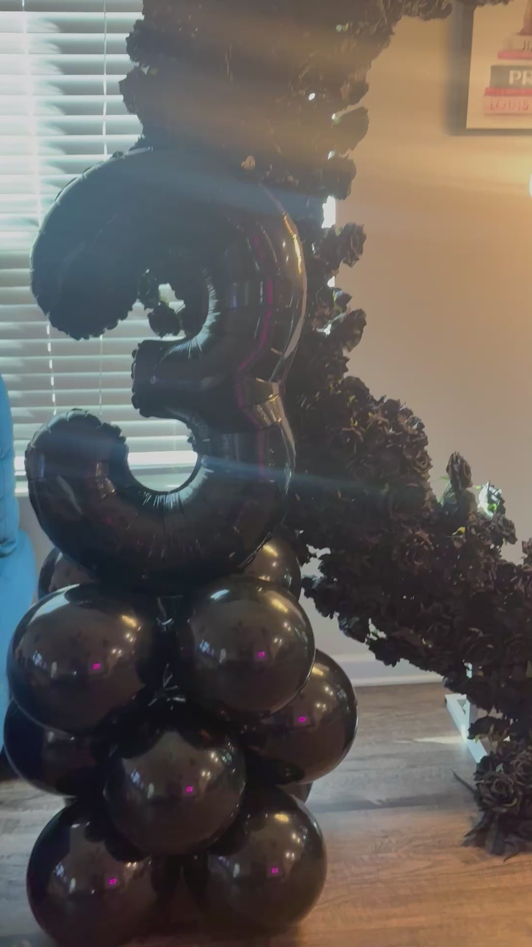 Luxe Number Balloon Columns