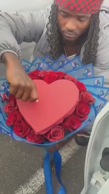 24 Count Fresh Rose Burn Bouquet